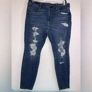 Distressed Blue Women's Jeans